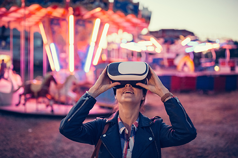 美女,VR